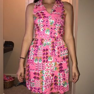 Pink flowers dress